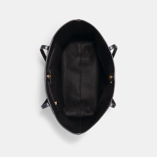 حقيبة توت كبيرة باللون والاسود والبني من كوتش