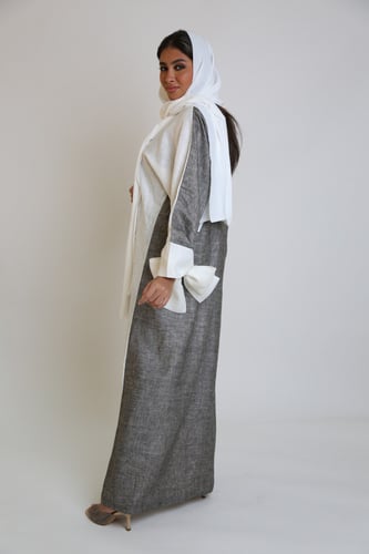 عباءة لف بربطة أكمام 2