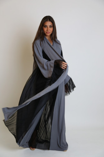 عباءة كريب حرير بيليسيه