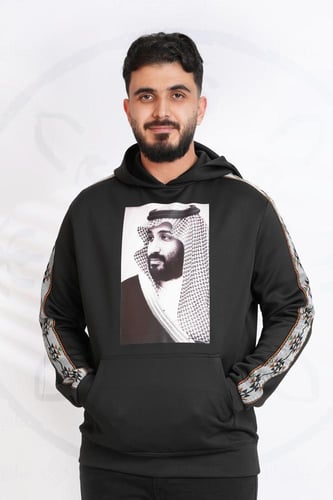 بلوفر التأسيس رجالي بطباعه صور ولي العهد وتدخيلات...