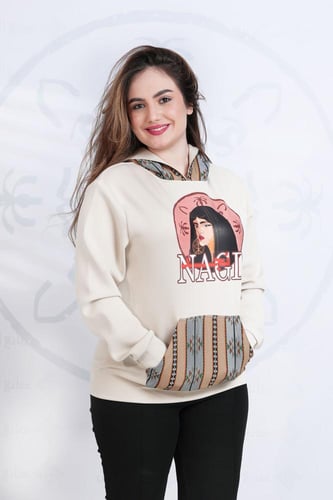 بلوفر نسائي للتأسيس بتدخيلات سدو بيج