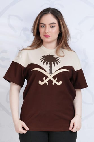 تيشرت التأسيس تصميم النخله اوفر سايز