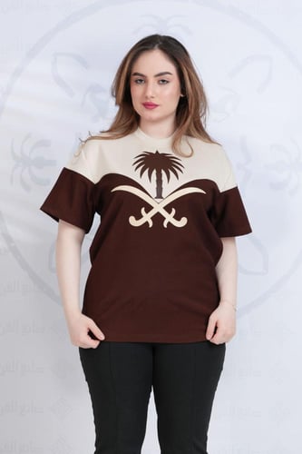 تيشرت التأسيس تصميم النخله اوفر سايز