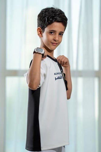 تيشرت النصر بلون أبيضxأسود