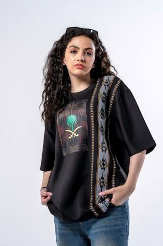 تيشرت اليوم الوطني نسائي KSA33