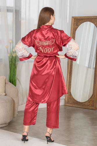 روب عرائس عنابي كرستال