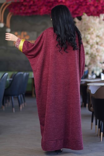 بشت شتوي ملكي عنابي