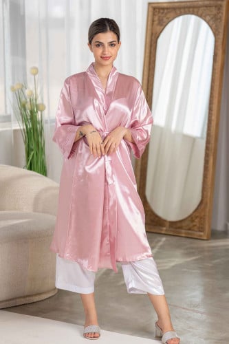 روب عرائس وردي سادة