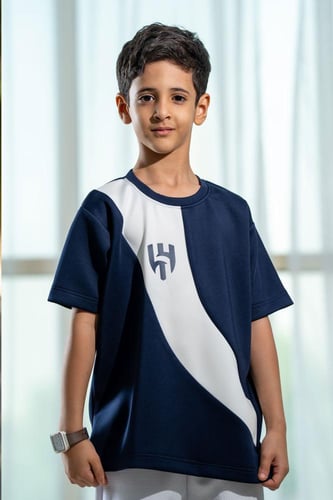 تيشرت الهلال كحلي &ابيض