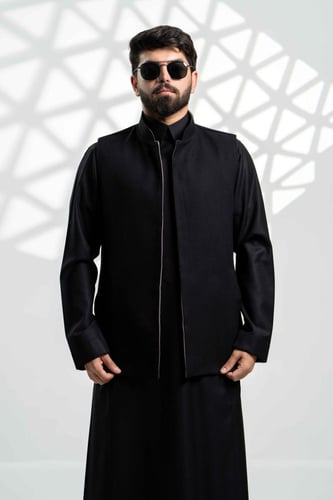 سديري جوخ دبل فيس بيجxأسود