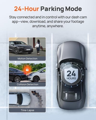 كاميرا سيارة داش كام امامية وخلفية A810 بدقة 4K من...