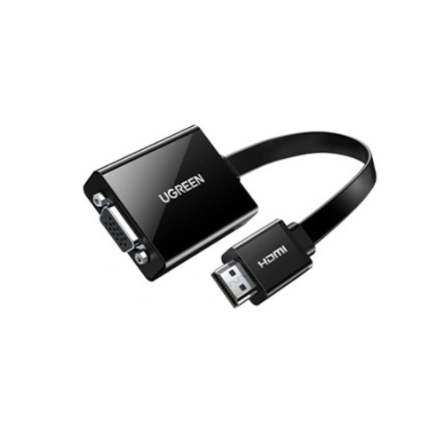 محول UGREEN HDMI إلى VGA + صوت 3.5 ملم مع منفذ طاق...