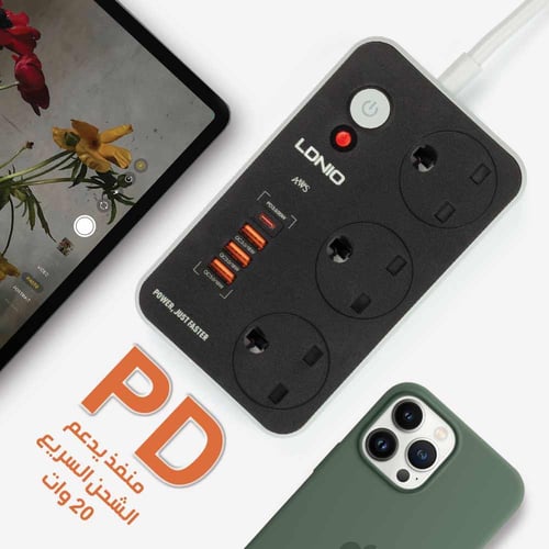 توصيلة كهرباء PD لدنيو 3متر LDNIO SK3469
