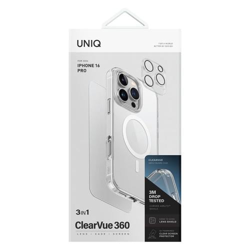 يونيك بكج 3x1 clearvue 360 جراب ماج سيف + سكرين +...