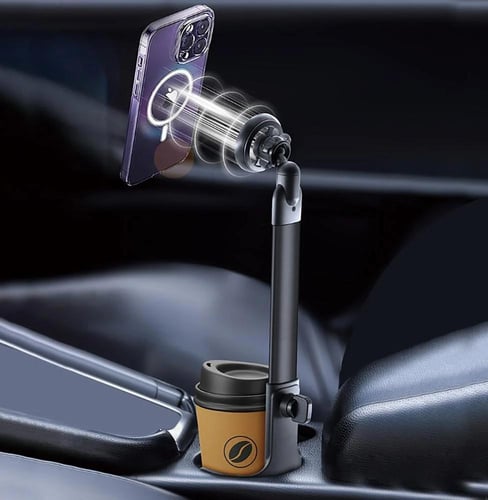 قاعدة دريب تثبيت الجوال في فتحة الكوب للسيارة