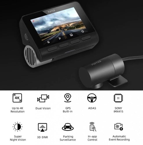 كاميرا سيارة داش كام امامية وخلفية A810 بدقة 4K من...