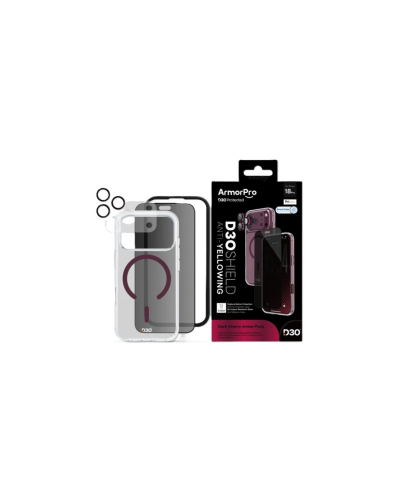 بكج ArmorPro D3O 4-in-1 Cherry MagSafe Privacy