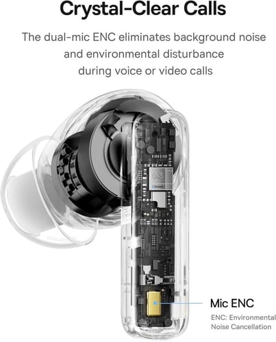 بيسوس سماعة اذن لاسلكية بلوتوث 5.3، سماعة باوي E20...
