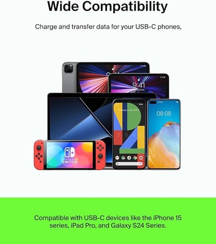 كيبل بيلكن Belkin BoostCharge USB-C إلى USB-C بطول...