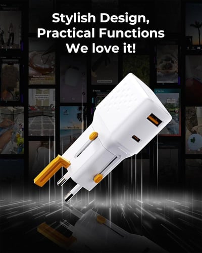 شاحن جداري VOLT ME VETO منفذين PD 35 وات