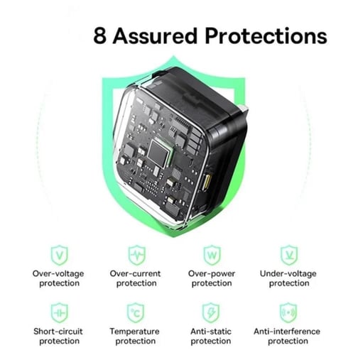 بيسوس - شاحن جداري Palm 1C بقوة 20W مع كيبل USB-C...