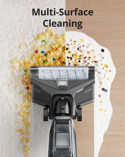 مكنسة كهربائية لاسلكية للتنظيف الجاف والرطب، 5 في...