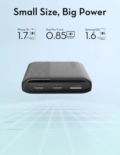 بطارية متنقلة راف باور بقوة 20 واط بسعة 10000 ملي...