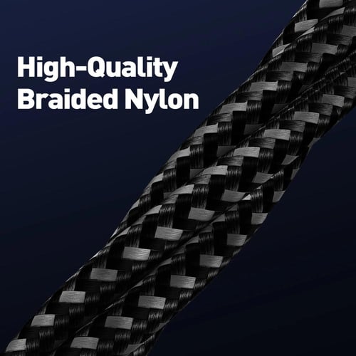 كيبل JODA USB-C to C مضفر من النايلون FIBER 60w بط...