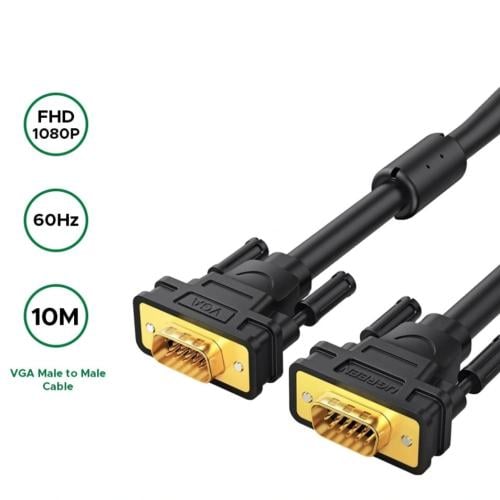كابل UGREEN بطول 10 أمتار، VGA ذكر-ذكر، 1080P@60Hz...