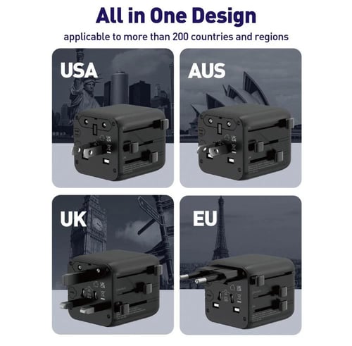 فيش سفر JODA TOUR متعدد المداخل بقوة 20 واط - اسود