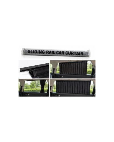 ستارة سيارة منزلقة للزجاج بنظام سكة Sliding Rail Car Curtain