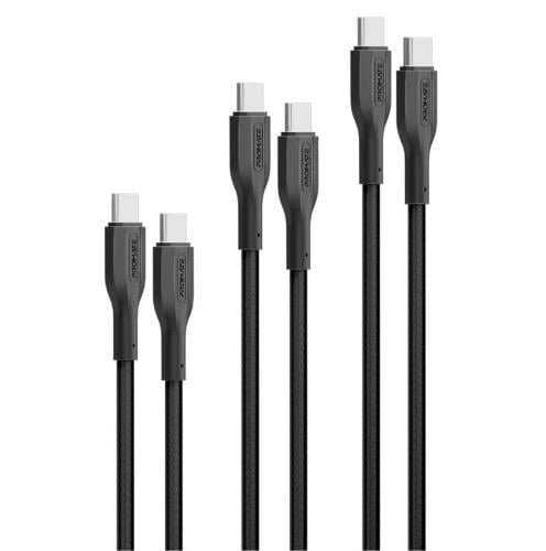 بروميت مجموعة كابلات USB-C عالية المتانة لنقل البي...