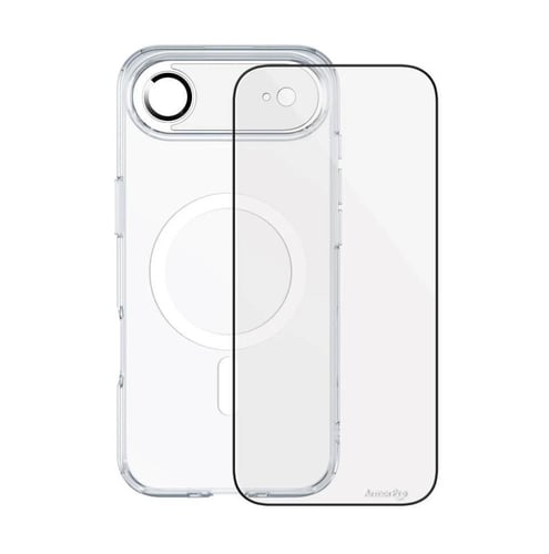 بكج ArmorPro 4 في 1 – كفر ماج سيف شفاف + حماية شاش...