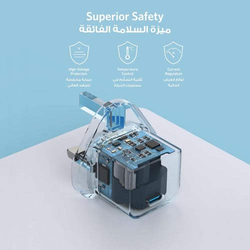 انكر شاحن جداري باور بورت سريع بقوة 20 واط بمنفذ ت...