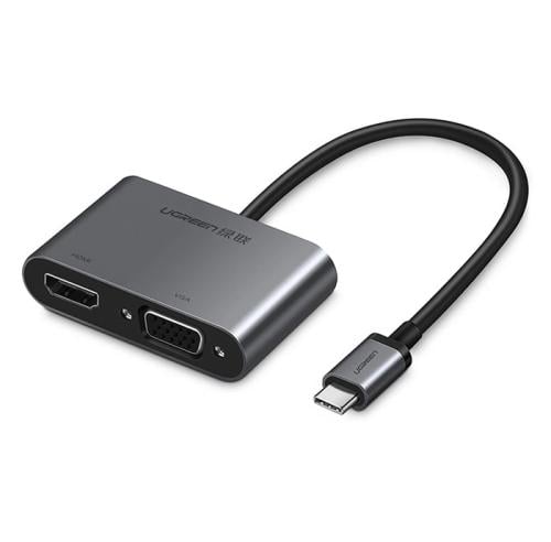 محول Ugreen CM162 50505 USB-C - HDMI / VGA / USB-A...