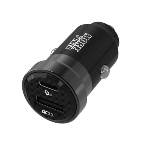 شاحن سيارة مور بور 38 واط 2 منفذ بي دي+ USB