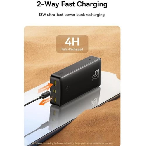 بطارية متنقلة بيسوس لايف بو 4 بسعة 27600 مللي أمبي...