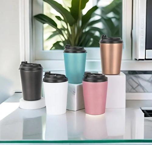 كوب قهوة معزول بالفراغ من الفولاذ المقاوم للصدأ -...