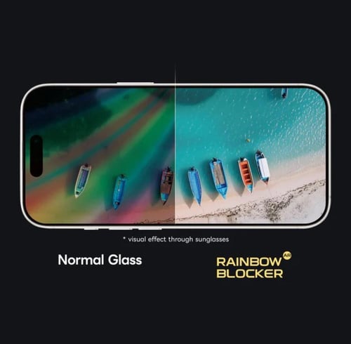 حماية شاشة زجاجية Rainbow Blocker ارمور برو ايفون...