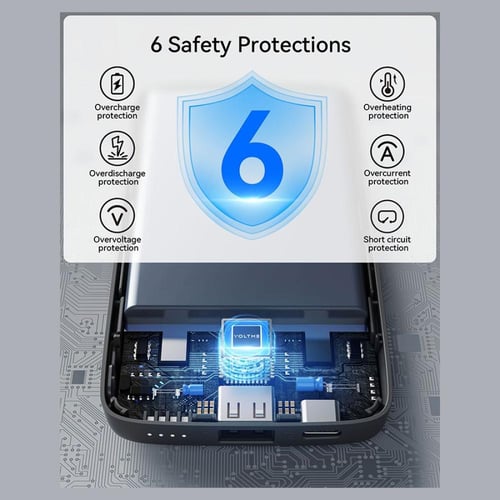 باور بانك ڤولتمي هايبركور بمنفذ USB-C ومنفذ USB بس...
