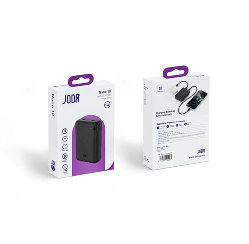 بطارية متنقلة JODA Nano بقوة 20 واط بسعة 10000 ملي...