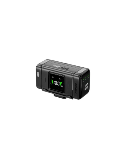 Promate Sonix ميكروفون لاسلكي مزدوج بتقنية AI لإلغاء الضوضاء ومدى 130 متر – iPhone وAndroid