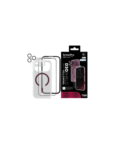 بكج ArmorPro D3O 4-in-1 HDclear Cherry MagSafe