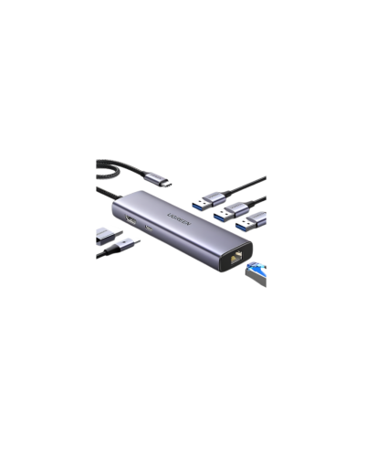 موزع UGREEN 45000 6 في 1 USB-C CM512