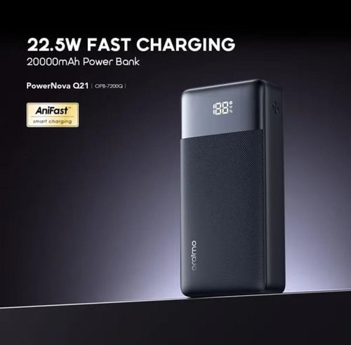 بطارية متنقلة oraimo nova Q21 20000 مللي امبير 22....