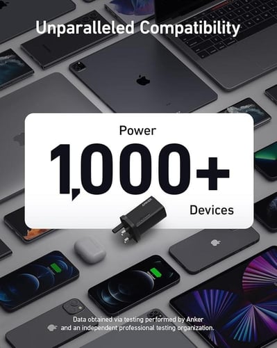 شاحن جداري انكر جان برايم منفذين بي دي ومنفذ يو اس...