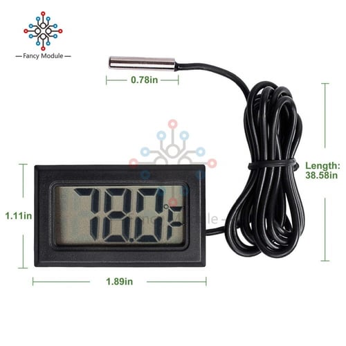 ميزان حرارة رقمي LCD متعدد الاستخدامات