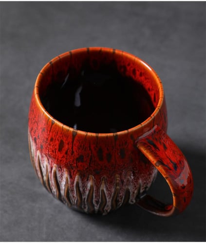 كوب قهوة سيراميك 500 مل | Flower Ceramic Cup