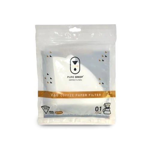 فلاتر ترشيح V60 ورقية من بيور دروب عدد 100