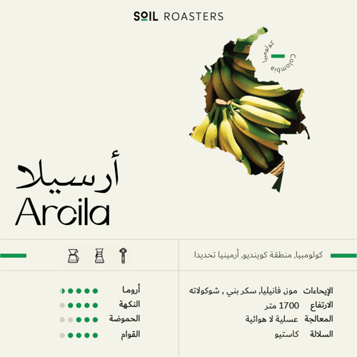 سويل كولومبيا ارسيلا - محصول فاخر - فلتر اسبريسو ا...